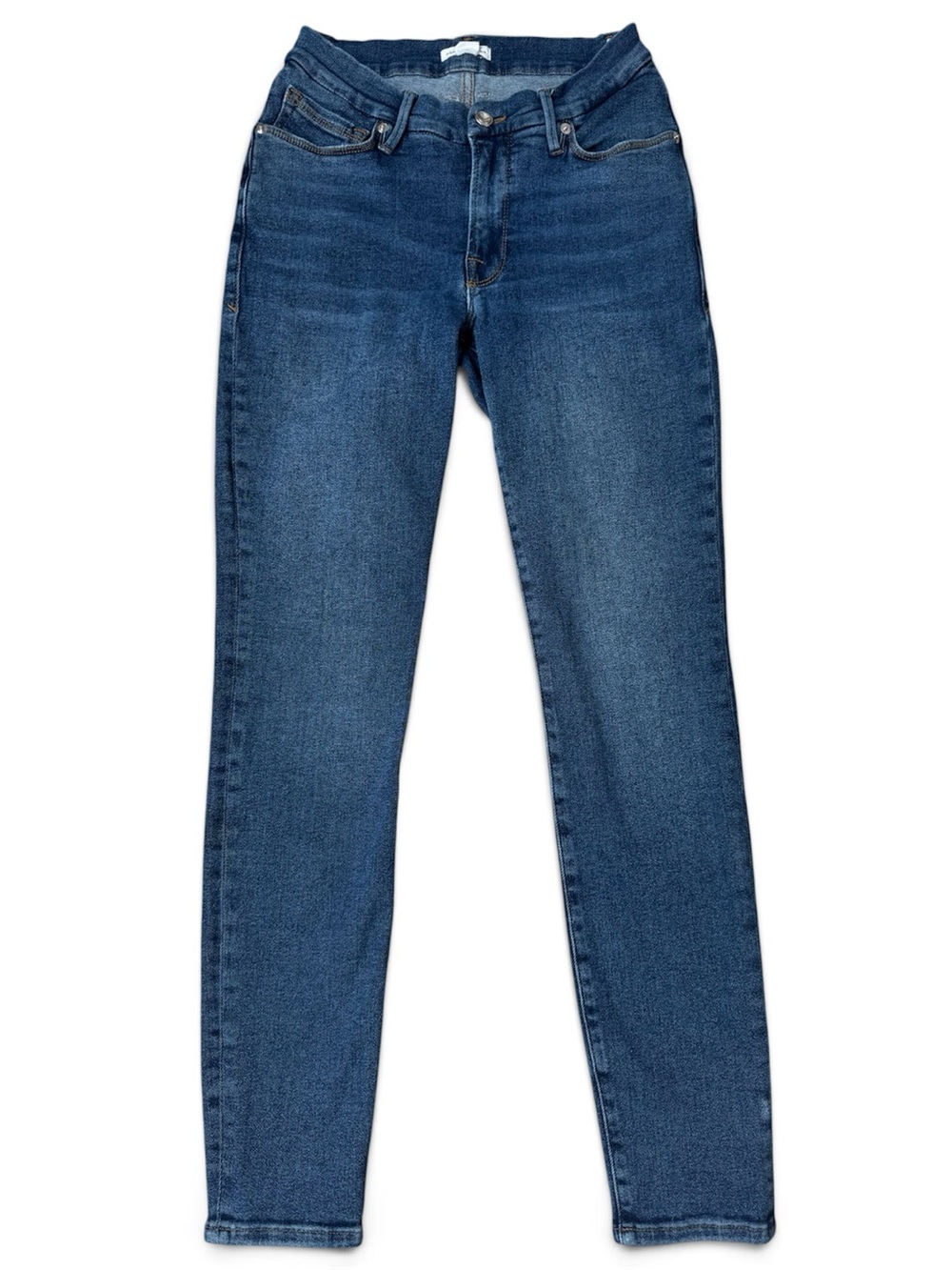 Good American Good Legs Mid-Rise Skinny Jean Blue620 Wash Size 4/27